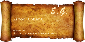 Simon Gobert névjegykártya